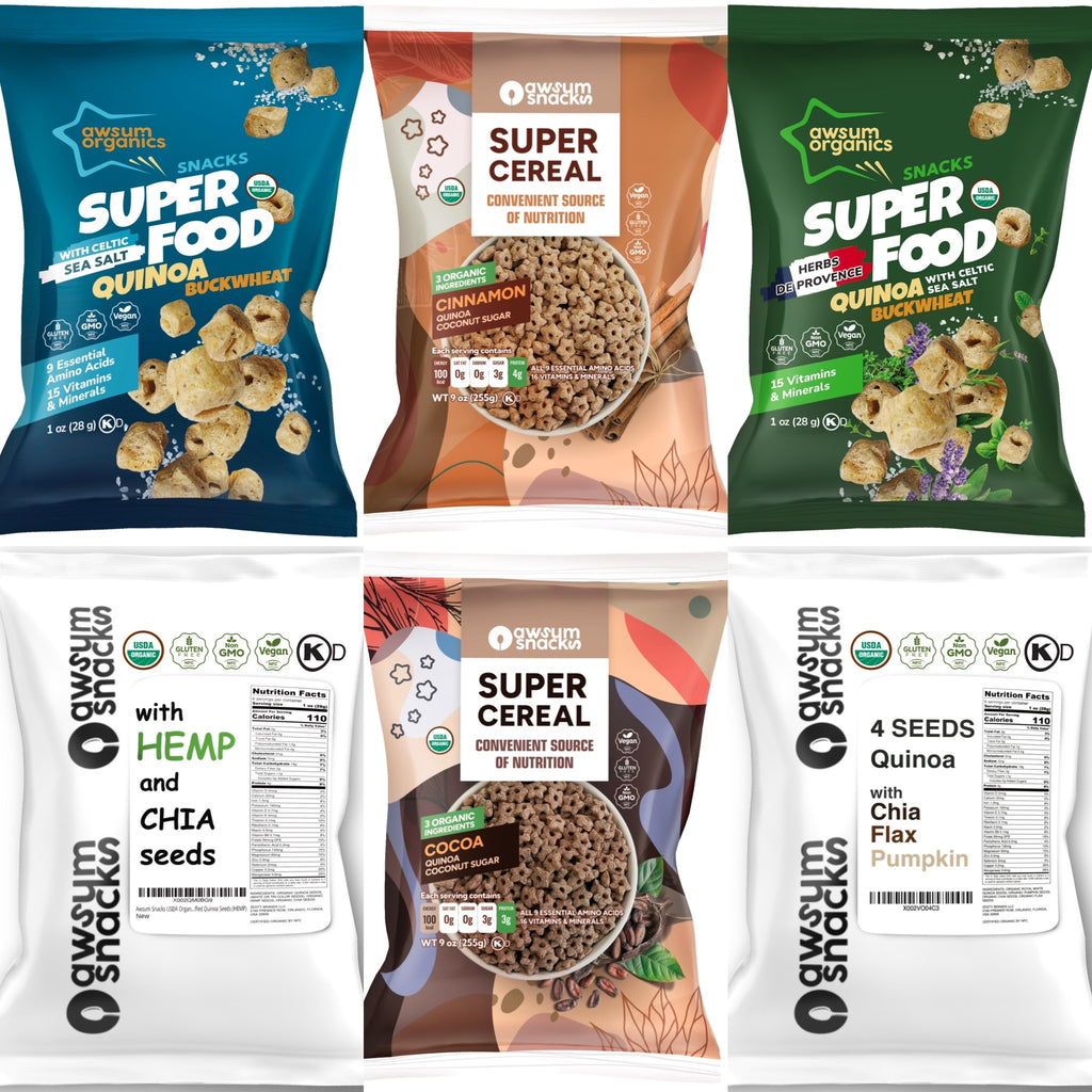 Discover the Awsum Snacks Sample Box: 6 Bags of Crunchy Breakfast Cereals & Delicious Treats – Your Ultimate Variety Pack Awaits!