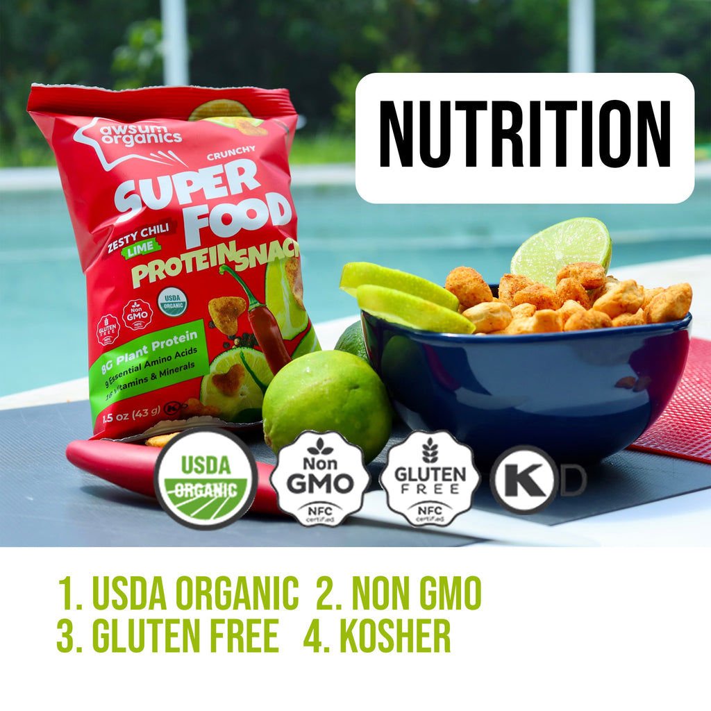 Discover the Nutritional Power of Awsum Organics Superfood Protein Snacks – Zesty Chili Lime